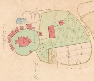 Kirchplatz Heiden, Zeichnung von Reineke 1828.jpg