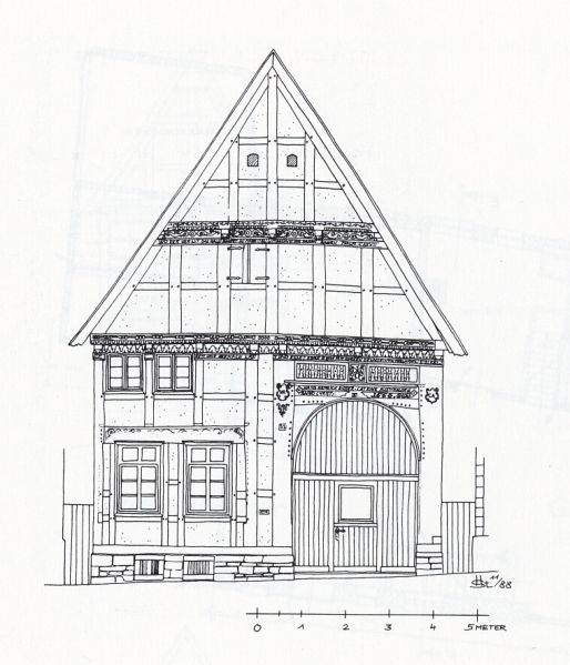 Datei:Kirchhofstraße 5, Straßengiebel Stiewe 1996.jpg