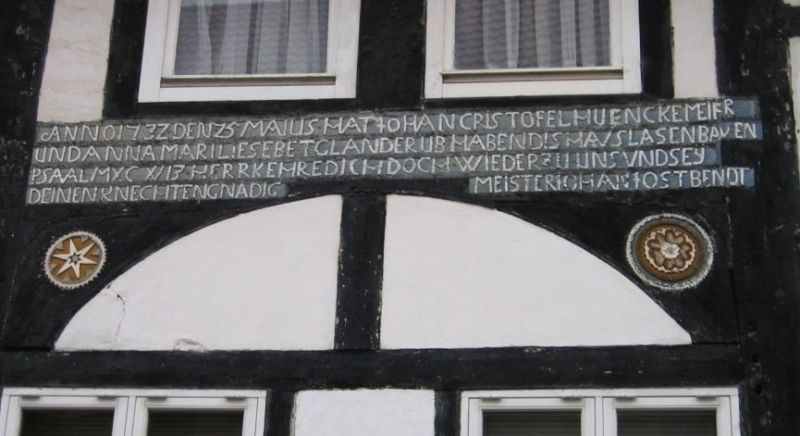 Datei:Marktstraße 22, Heiden, Inschrift.jpg