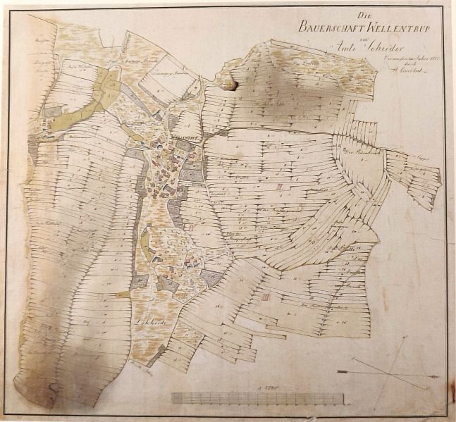 Datei:Wellentrup, Bauerschaftskarte 1817.jpg