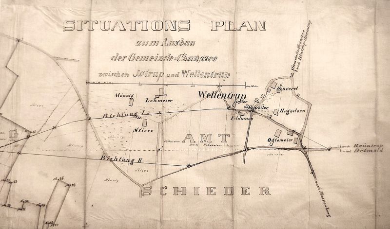 Datei:Wellentrup, Straßenplanung Arcularius 1874.jpg