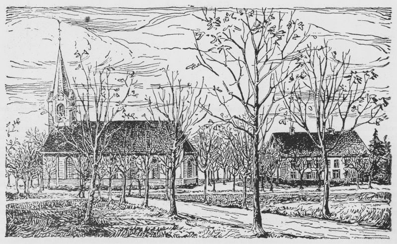 Datei:Kirche und Pfarrhaus 1900.jpg